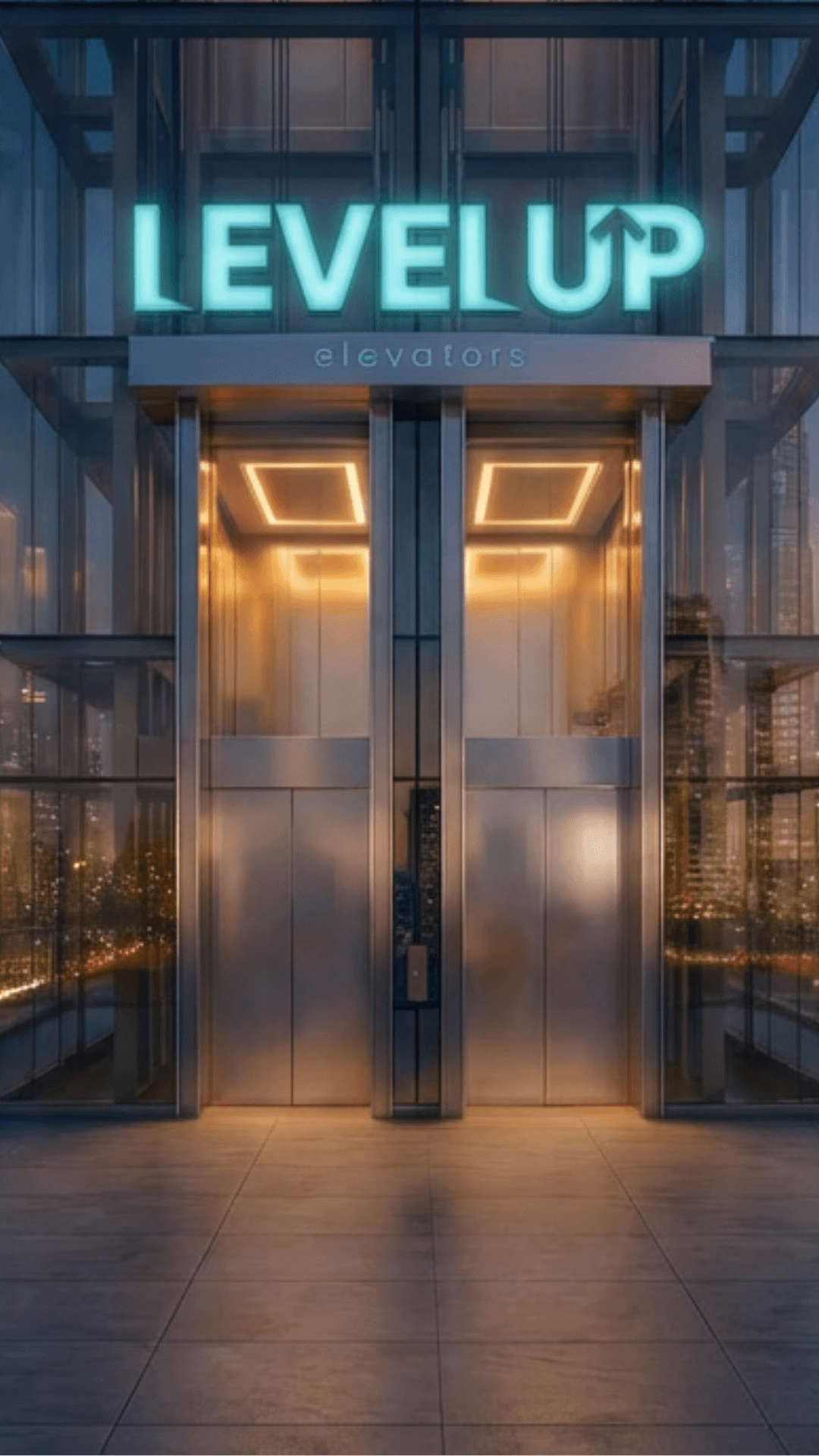 מעליות ברקע - LEVEL UP elevators